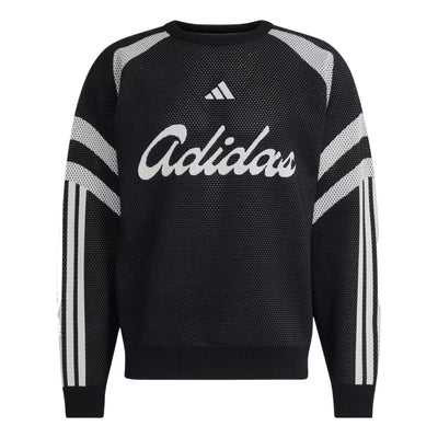 adidas House Of Tiro Knitted Sweatshirt Asia Sizing 'Black White'