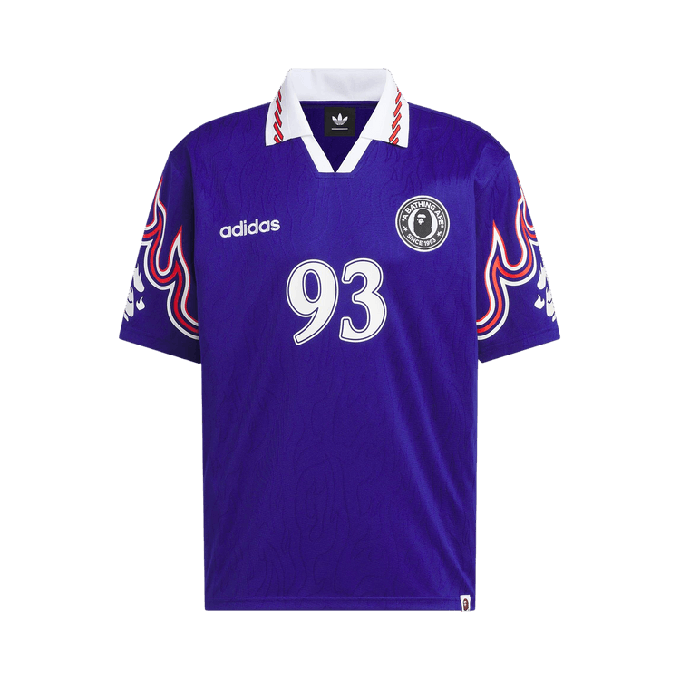 Adidas x BAPE SSL Flame Jersey 'Japan Blue'