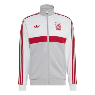 adidas Liverpool FC Track Top Asia Sizing 'White Grey'