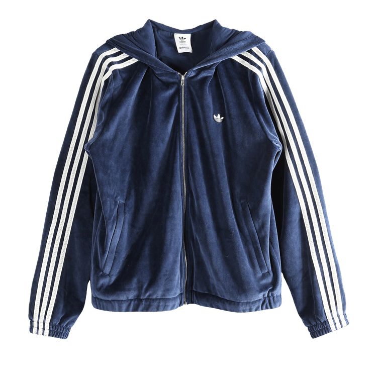 Adidas x Wales Bonner Velour Trainer Hoodie 'Collegiate Navy'