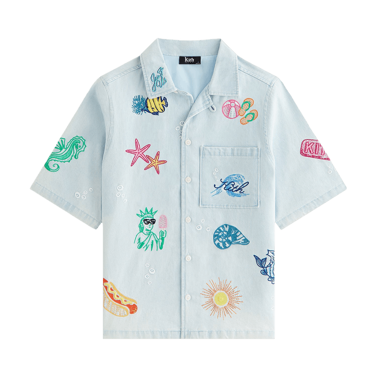 Kith Novelty Thompson Camp Shirt 'Light Indigo'
