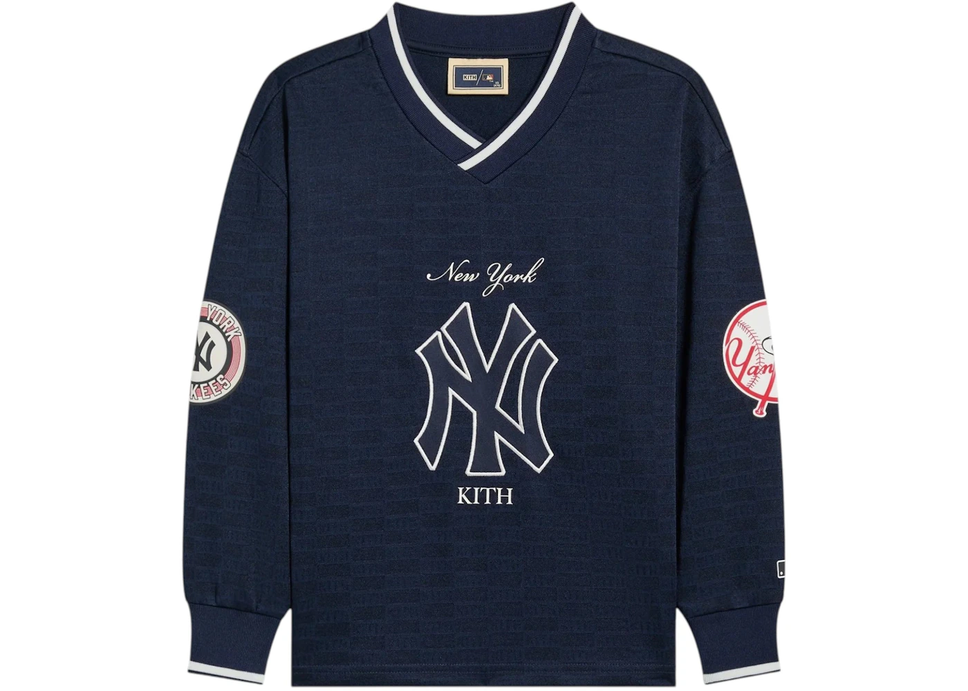 Kith x New York Yankees Kids Monogram Malik Jersey Nocturnal