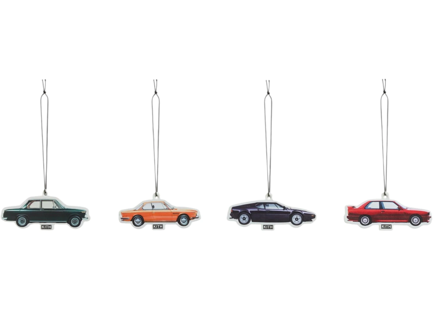 Kith x BMW Set of 4 Car Fresheners Multi