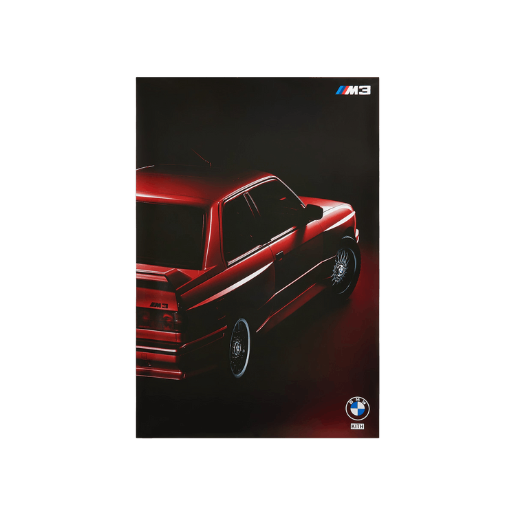 Kith For BMW 1989 E30 M3 Poster 'Multicolor'