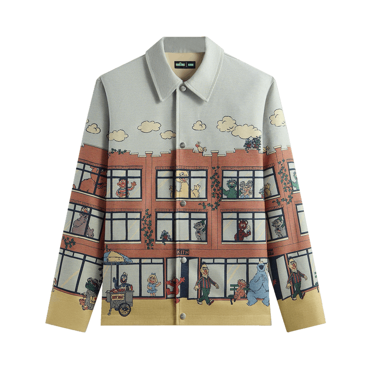 Kith x Sesame Street Lafayette St Tapestry Jacket 'Powder'