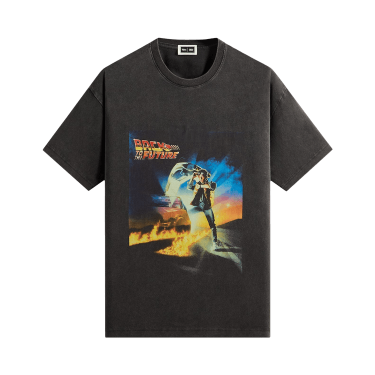 Kith For Back To The Future Chrome Title Vintage Tee 'Black'