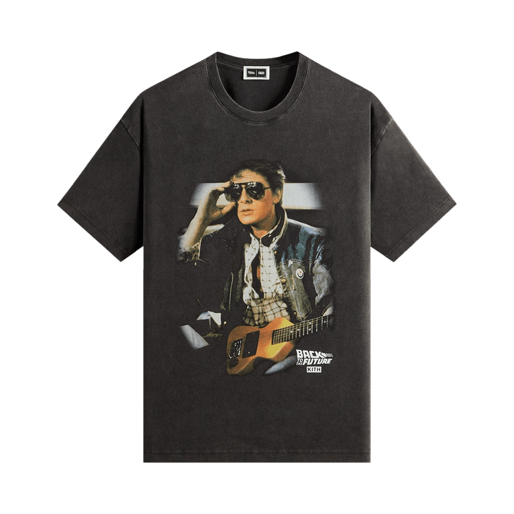Kith For Back To The Future Marty Shades Vintage Tee 'Black'