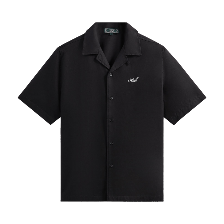 Kith Thompson Camp Collar Shirt 'Black'