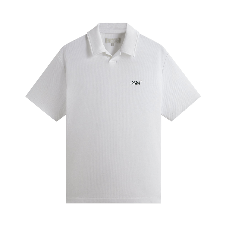 Kith Micro Waffle Drew Polo 'White'