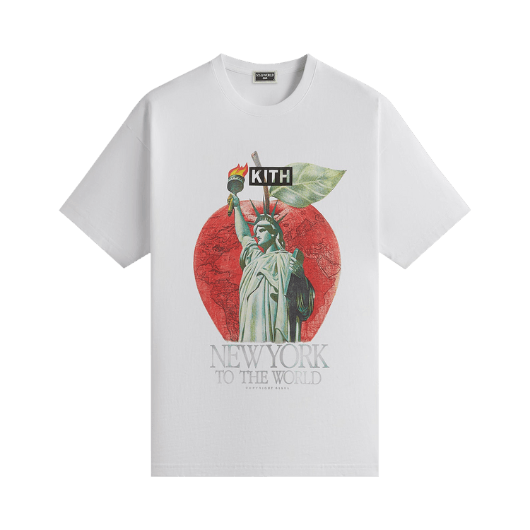 Kith NY to the World Liberty Apple Vintage Tee 'White'
