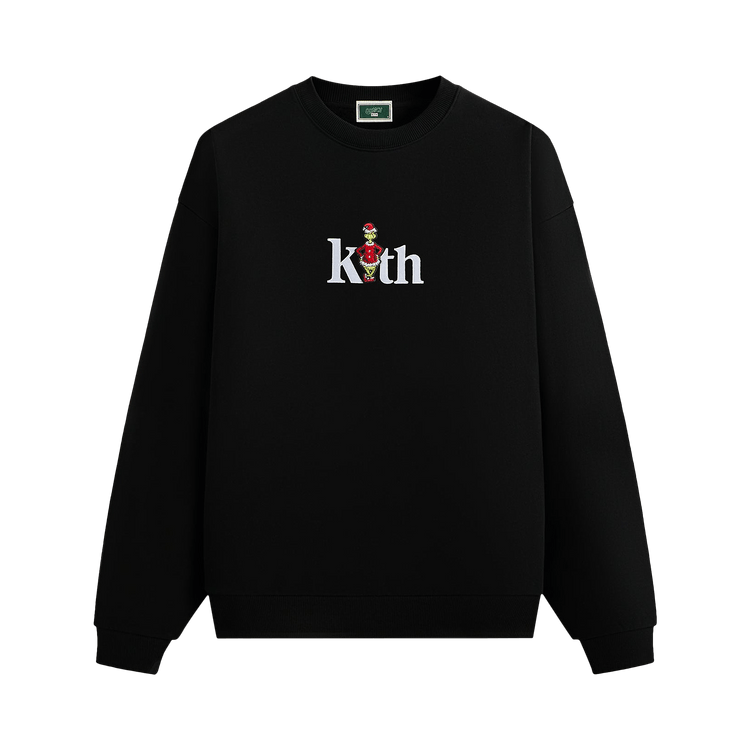 Kith x The Grinch Serif Nelson Crewneck 'Black Beauty'