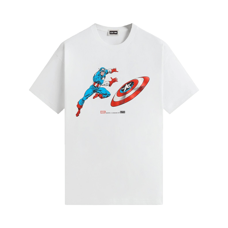 Kith x Marvel Captain America Vintage Tee 'White'