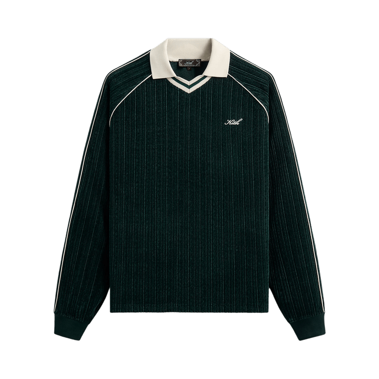 Kith Velvet Corduroy Long Sleeve Trevor Polo 'Stadium'
