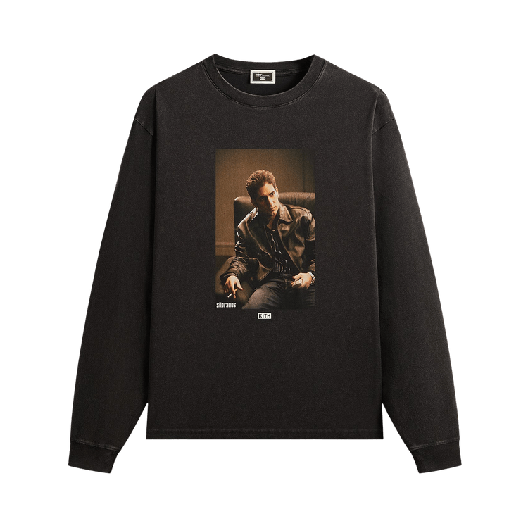 Kith For The Sopranos Christopher Vintage Long Sleeve Tee 'Black'