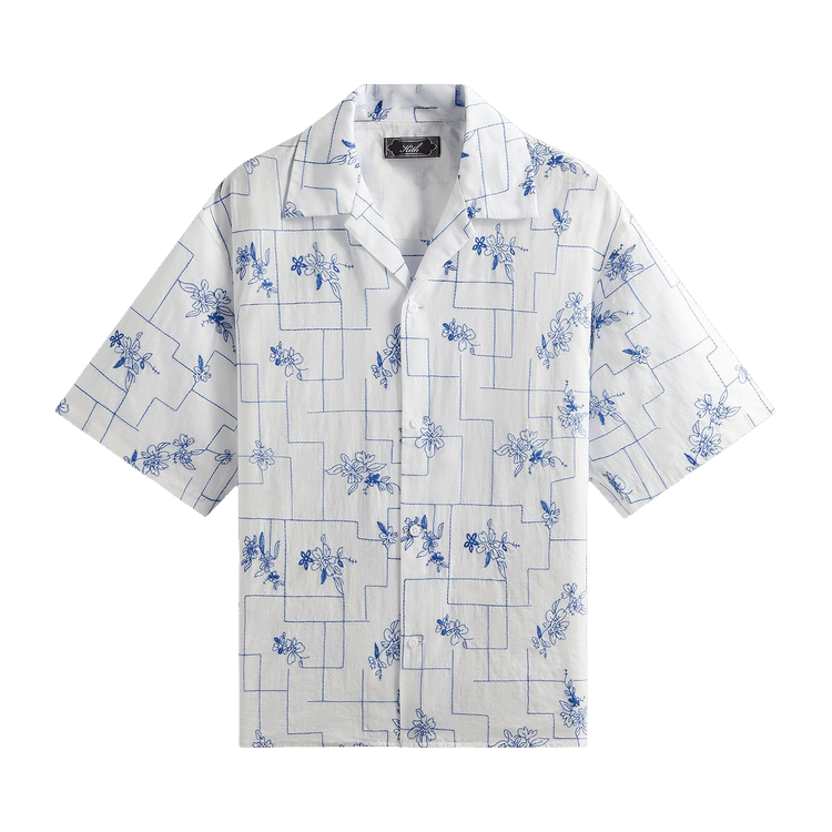 Kith Embroidered Cotton Voile Gianni Shirt 'White'