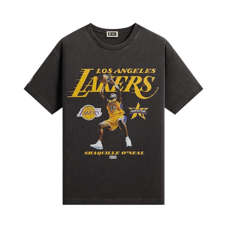 Kith For NBA All-Star Los Angeles Lakers Shaquille O'nEal Vintage Tee 'Black'