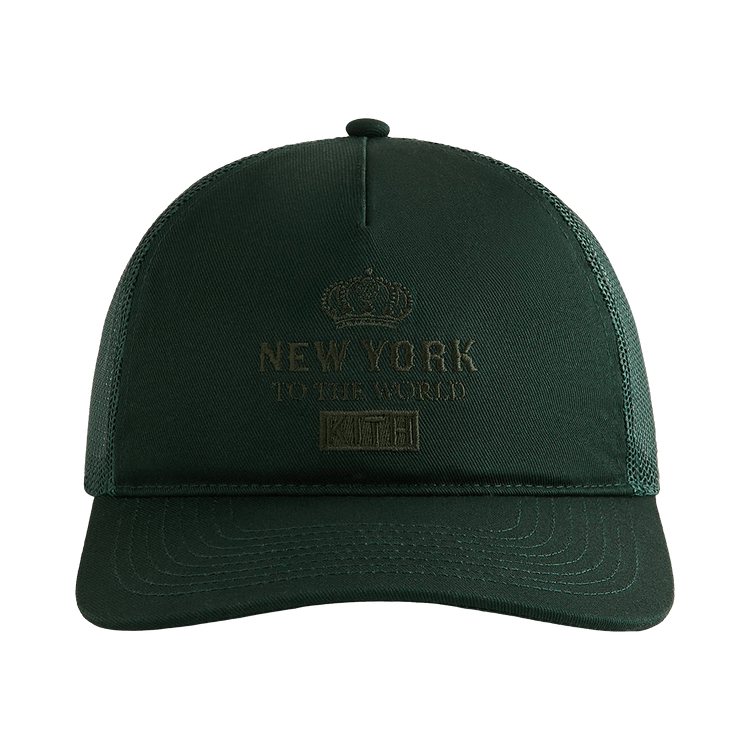 Kith New York To The World Relaxed Twill Nolan Trucker Hat 'Stadium'