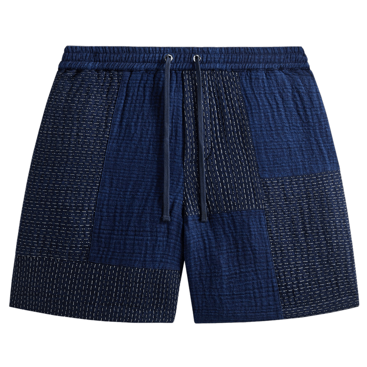 Kith Stitched Patchwork Curtis Short 'Mid Indigo'