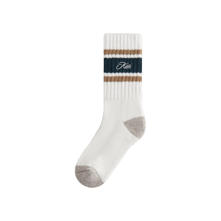 Kith Striped Chunky Crew Socks 'Stadium'