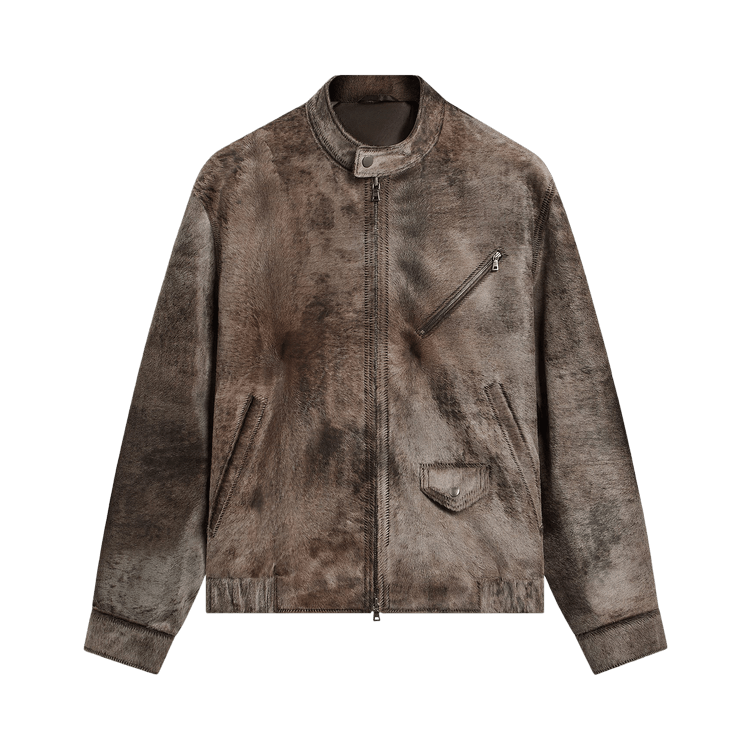 Kith &Kin Pony Hair Cassius Moto Jacket 'Underground'