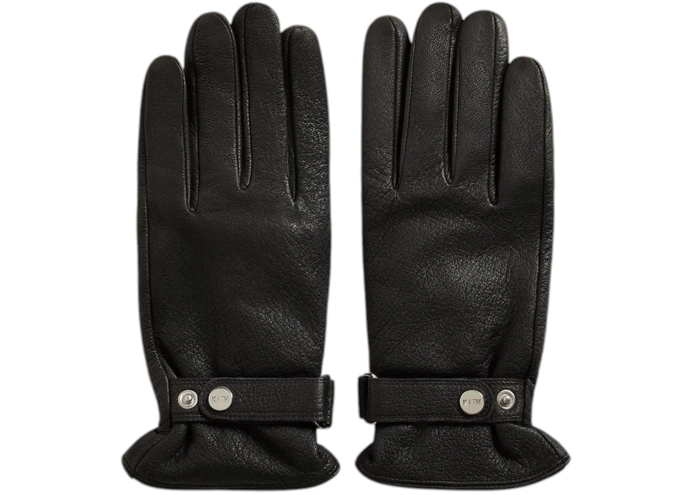 Kith Tumbled Leather Manhattan Gloves Black