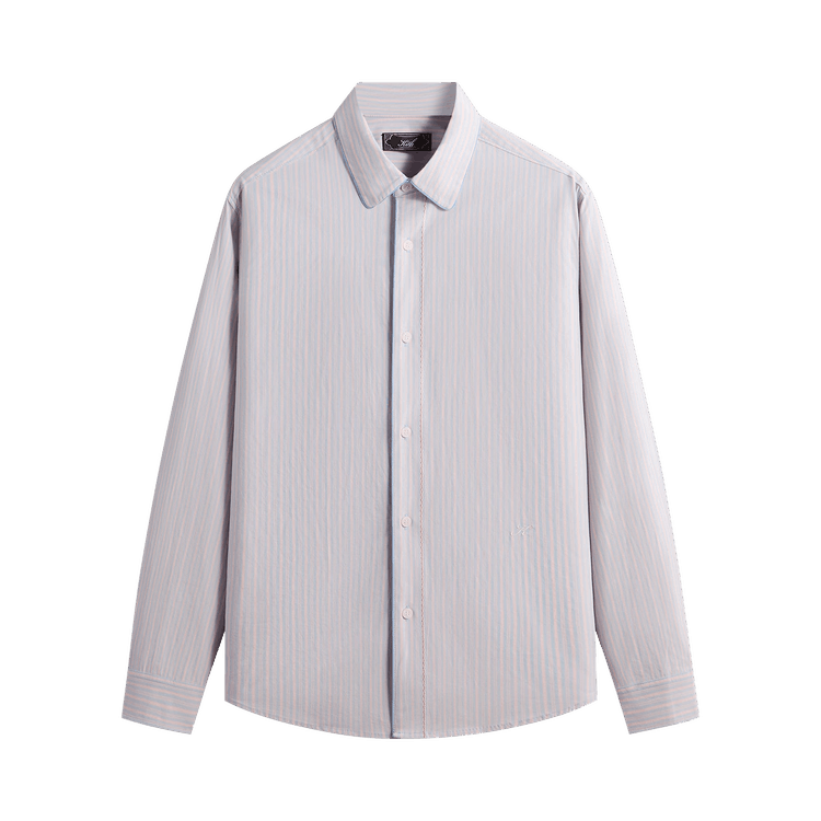 Kith Striped Poplin Georgie Shirt 'Hydrangea'