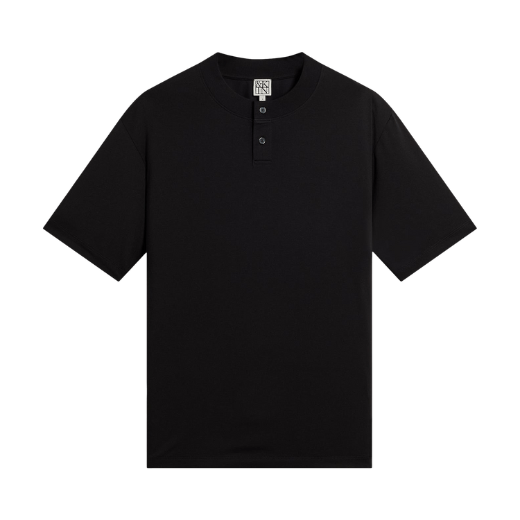Kith &Kin Albie Henley Tee 'Black'