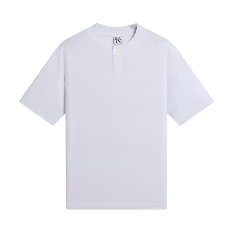 Kith &Kin Albie Henley Tee 'White'