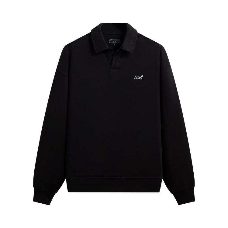 Kith Micro Waffle Nelson Rugby Pullover 'Black'