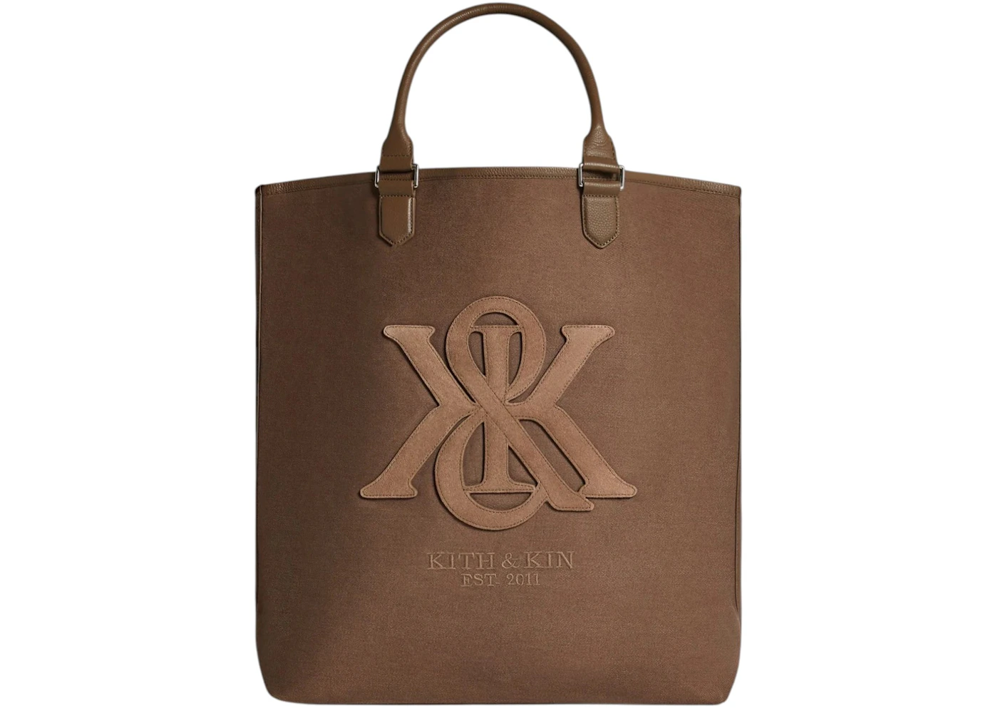 Kith Suede Applique Canvas Tote Java