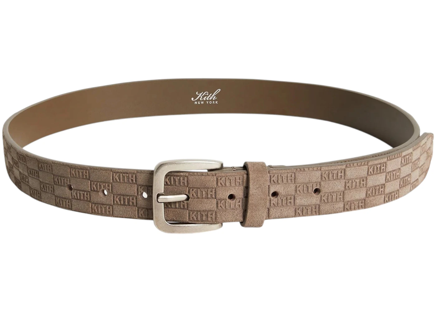 Kith Monogram Suede Belt Java