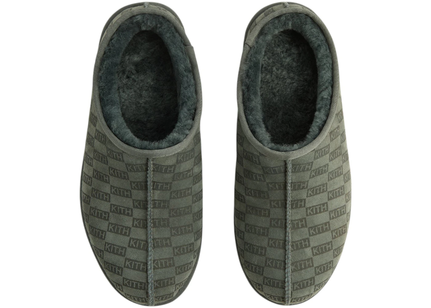 Kith Kithmas Monogram Shearling Slippers Stadium