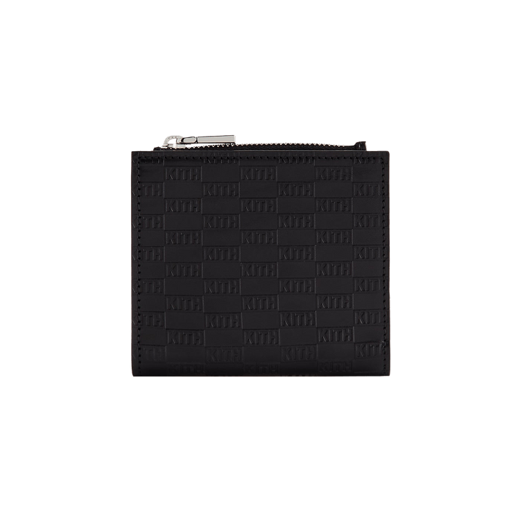 Kith Monogram Leather Snap Wallet 'Black'