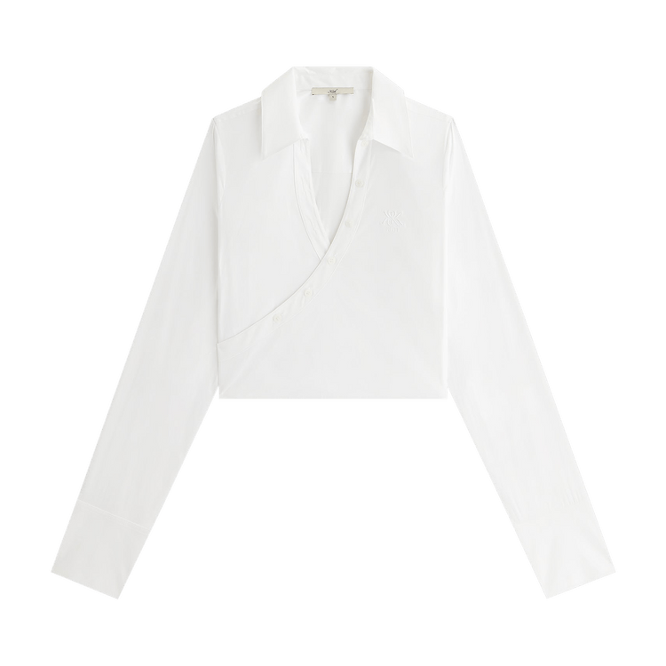 Kith Women Kairi Poplin Wrap Shirt 'White'