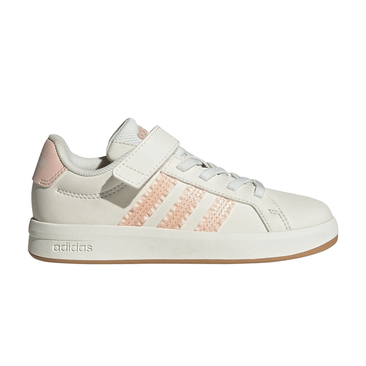 adidas Grand Court 3.0 Little Kid 'Core White Blush Pink Gum'