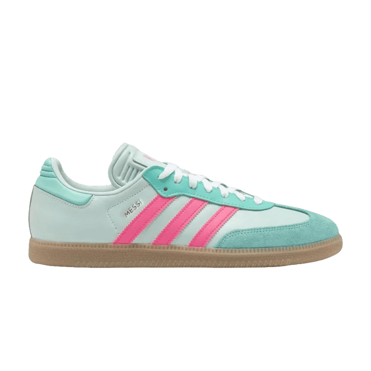 Lionel Messi x adidas Samba J 'Halo Mint Lucid Pink'