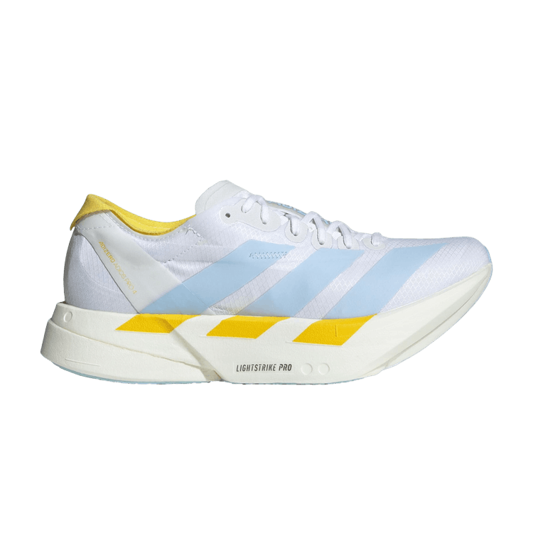 adidas Wmns Adizero Adios Pro 4 'Cloud White Glow Blue Yellow'