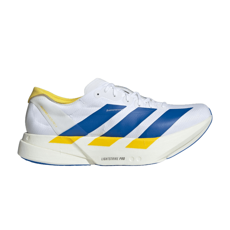 adidas Wmns Adizero Adios Pro 4 'Cloud White Blue Yellow'