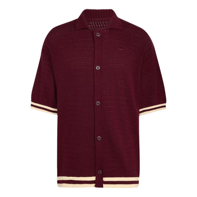 adidas Crochet Jersey Asia Sizing 'Maroon'