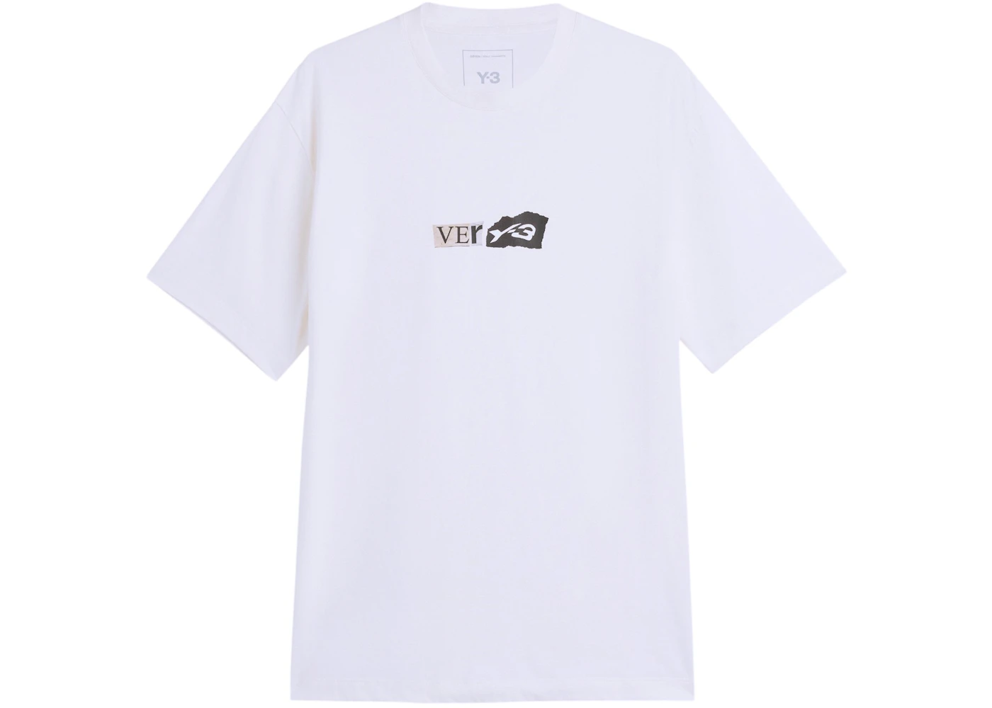 adidas Y-3 GFX Short Sleeve Tee Chalk White