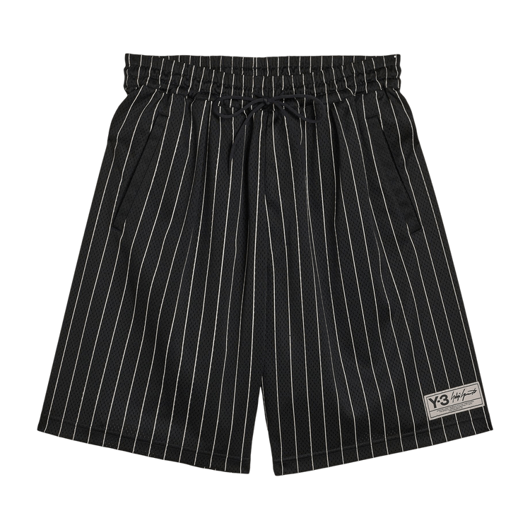 Y-3 x Adidas Mesh Pinstripe Shorts 'Black'