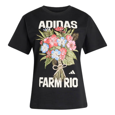 (WMNS) adidas x FARM Rio Graphic T-Shirt Asia Sizing 'Black'