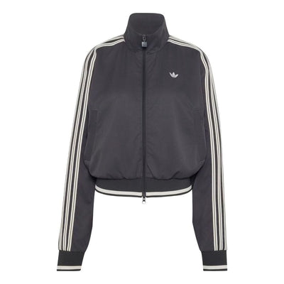 (WMNS) adidas Firebird Track Top Asia Sizing 'Utility Black Cloud White'