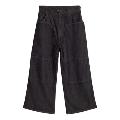 (WMNS) adidas x Y-3 Denim Straight Leg Pants Asia SIzing 'Black'