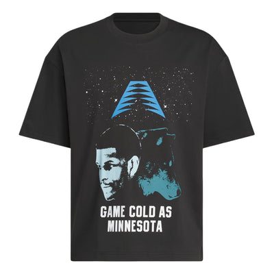 adidas x Anthony Edwards Game Cold T-Shirt Asia Sizing 'Black Icey Blue'