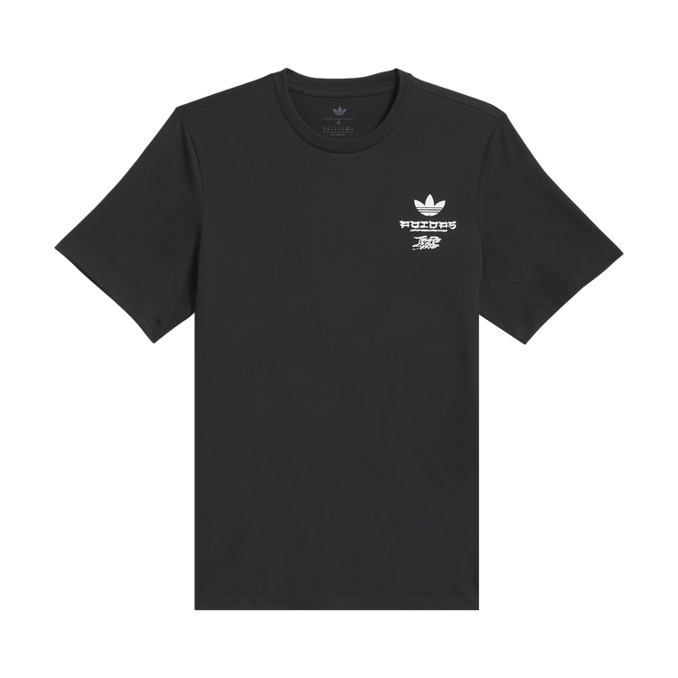 Adidas Skateboarding x Temple Of Crane Tee 'Black/White'