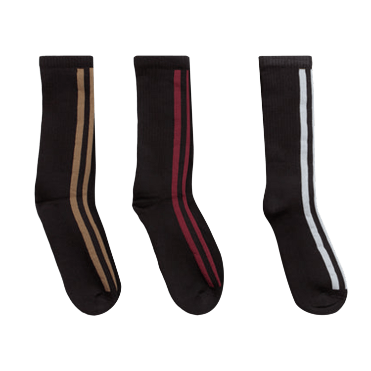 Adidas Skateboarding Frontside Socks (3 Pack) 'Black/White/Shadow Red'