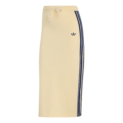 (WMNS) adidas Knitted Skirt Asia Sizing 'Warm Vanilla Night Indigo'