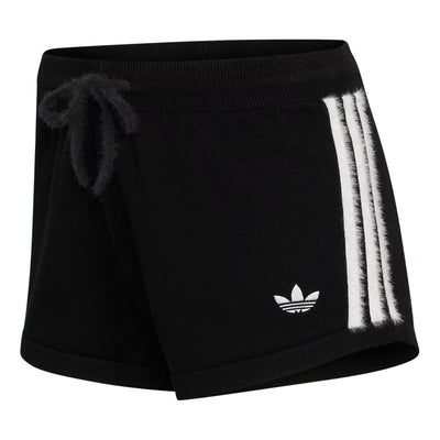 (WMNS) adidas Knitted Short Asia Sizing 'Black White'