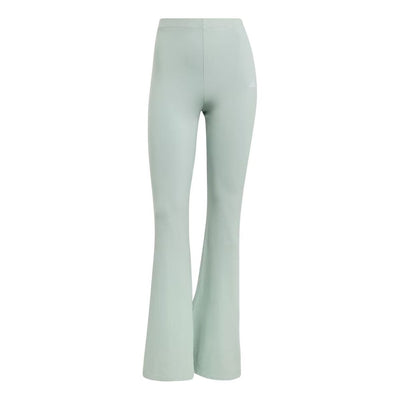 (WMNS) adidas Essentials Small Logo Flared Leggings 'Wonder Sage White'